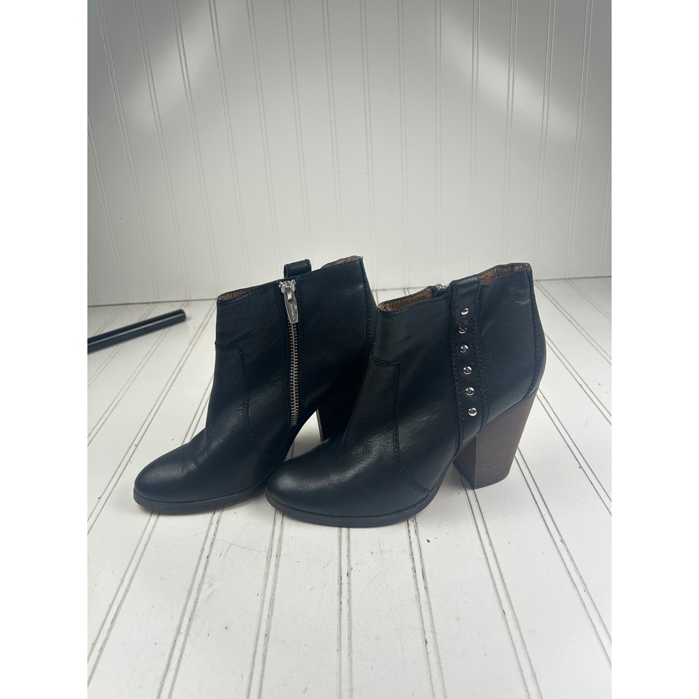 COACH Vintage Leather Studded Ankle Boots Women's Size 7 - Picture 4 of 14